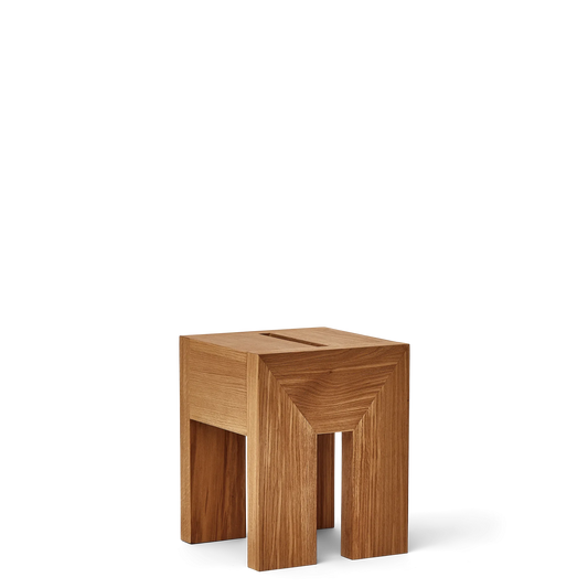 Monolith Side Table, Oak — source: formandrefine.com