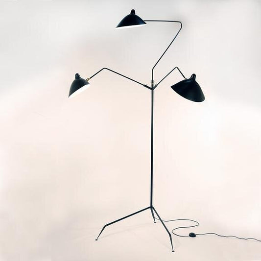 Three-Arm Floor Lamp, detail — Éditions Serge Mouille, source: sergemouille.com