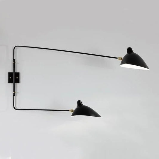 Two-Arm Rotating Wall Sconce, detail — Éditions Serge Mouille, source: sergemouille.com