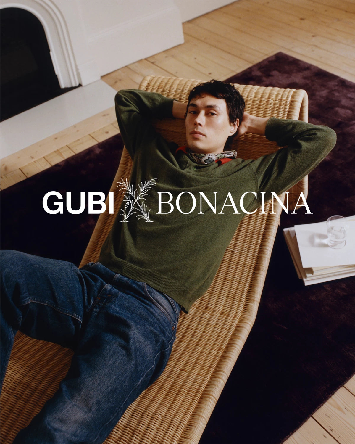 GUBI × Bonacina: rattan, woven by hand
