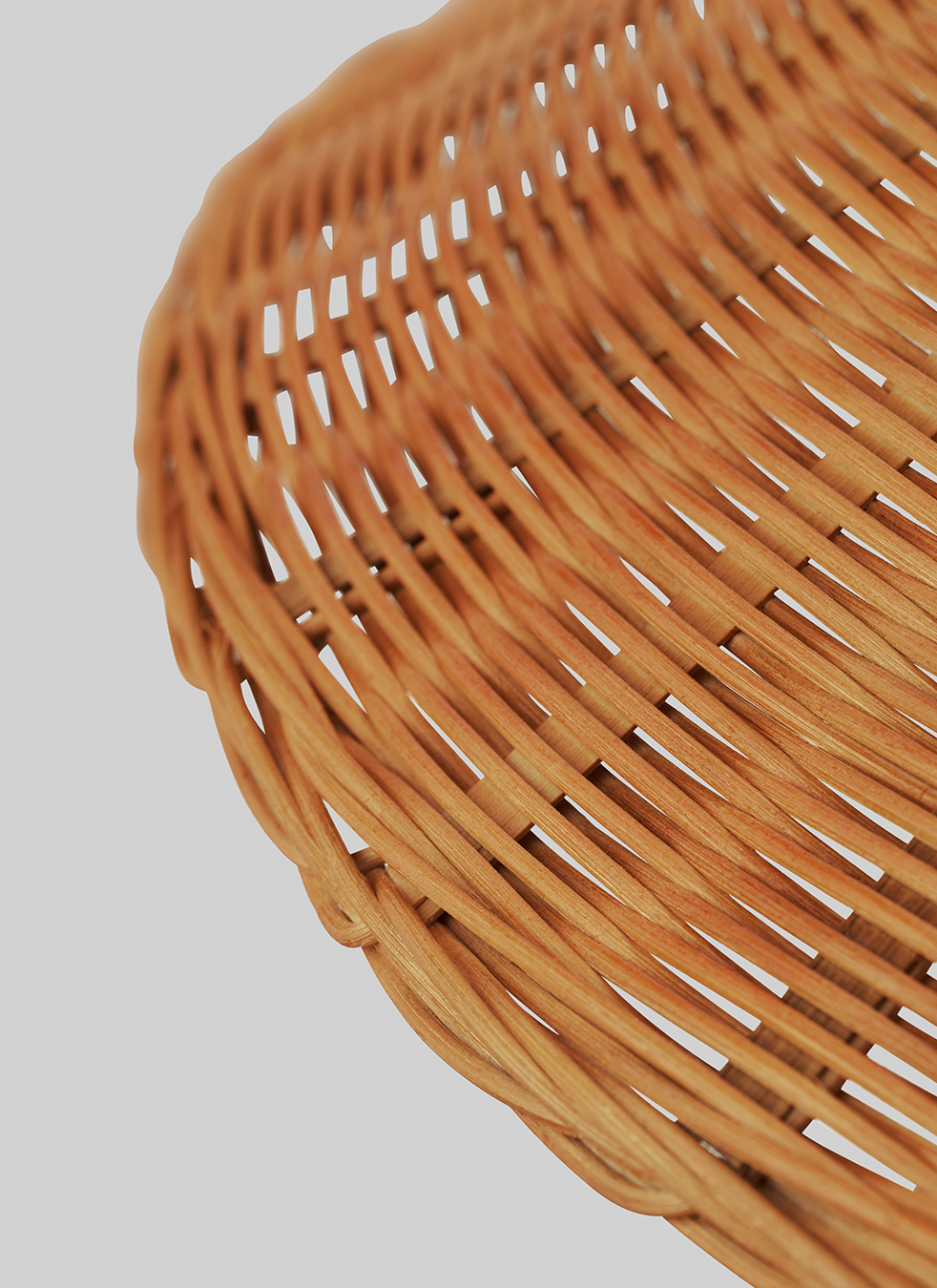 9602 Floor Lamp — C3 9602 Floor Lamp Brass Wicker Willow