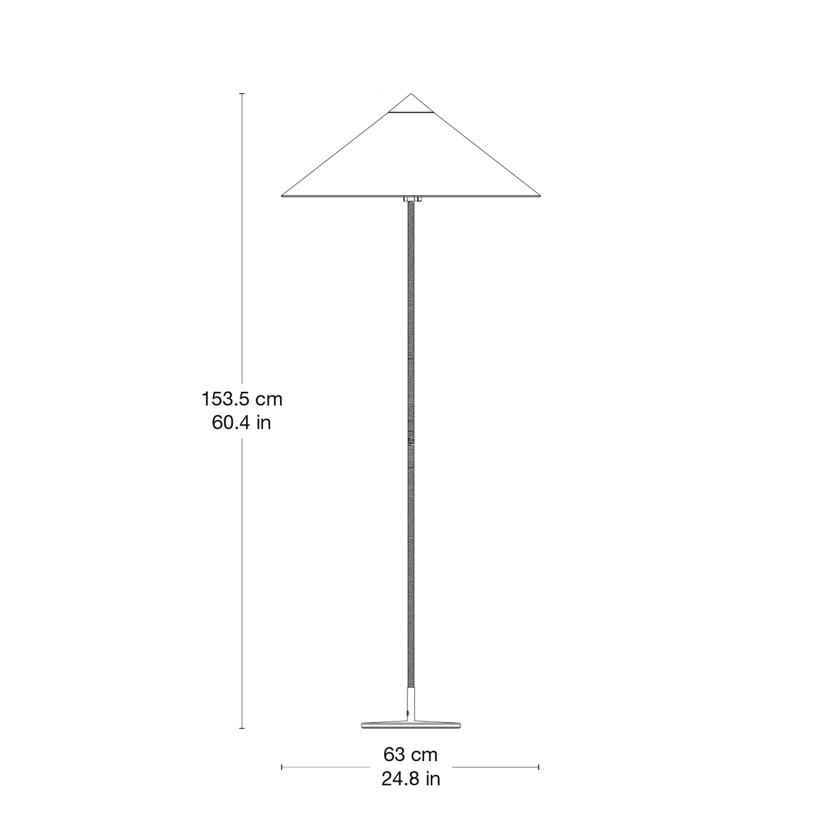 9602 Floor Lamp — 2DFV 4276209 Front View - 9602 Floor Lamp