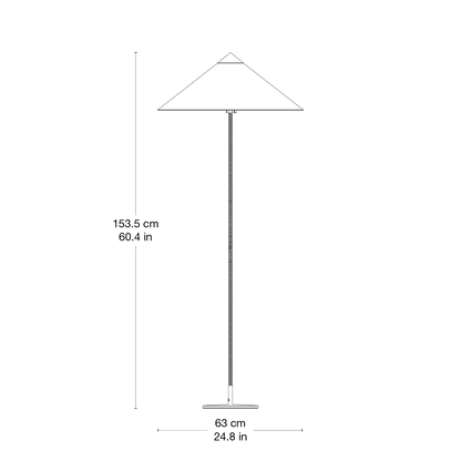9602 Floor Lamp — 2DFV 4276209 Front View - 9602 Floor Lamp
