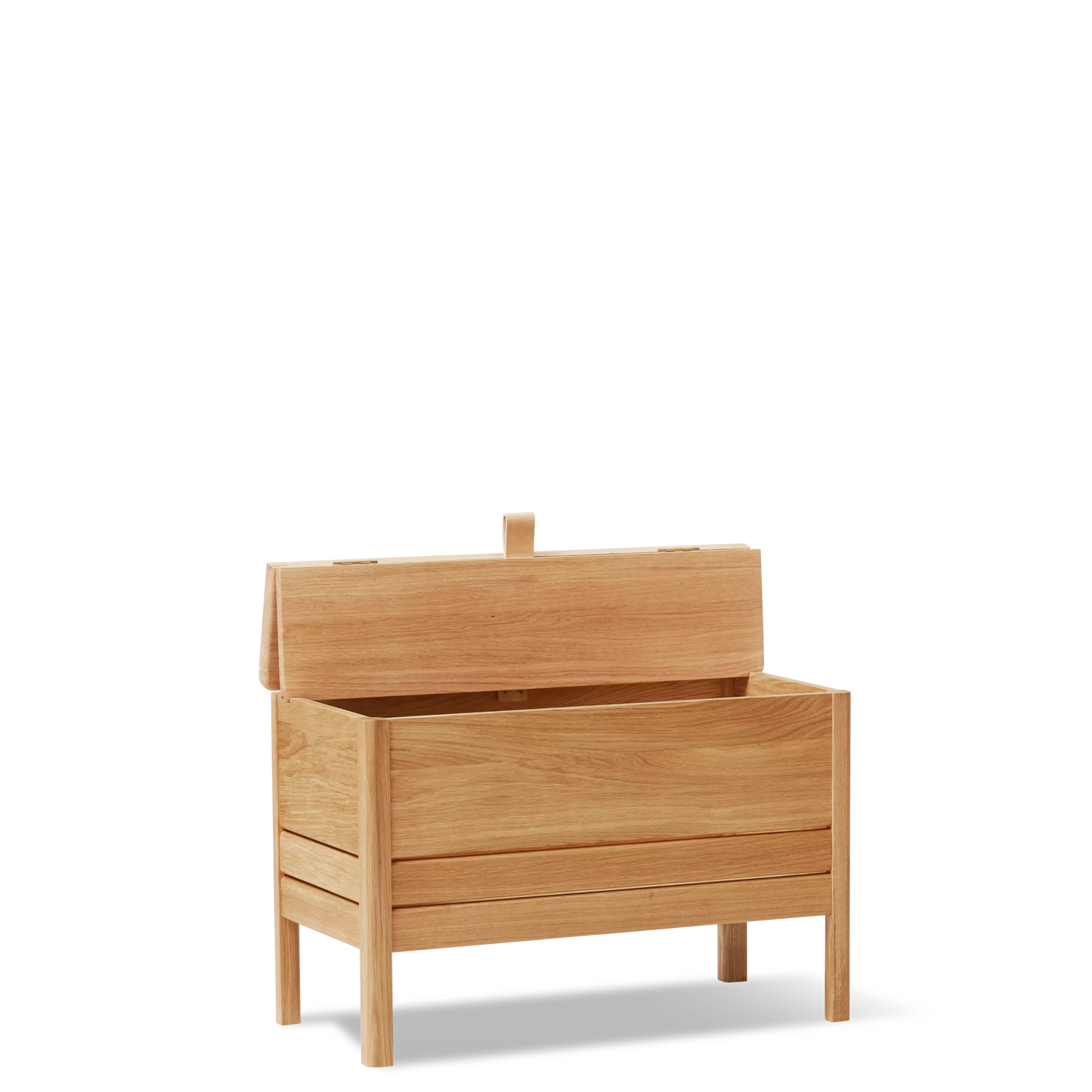 A Line Storage Bench 68, Oak — source: formandrefine.com