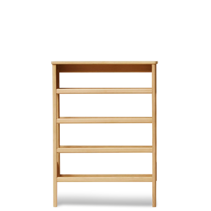 A Line Shoe Rack 72, Oak — source: formandrefine.com