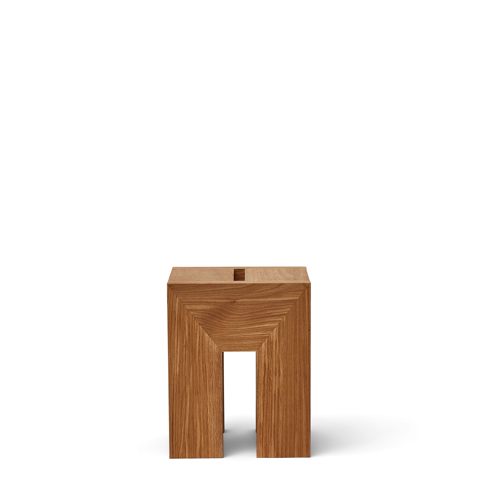 Monolith Side Table, Oak — source: formandrefine.com
