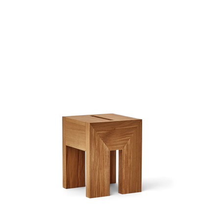 Monolith Side Table, Oak — source: formandrefine.com