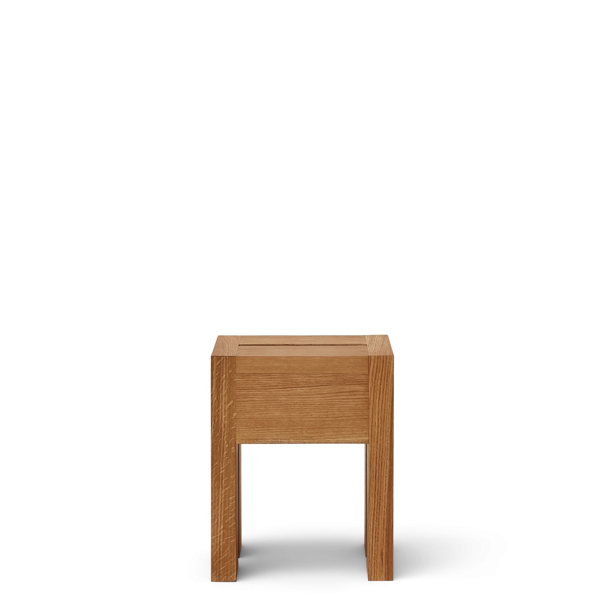 Monolith Side Table, Oak — source: formandrefine.com