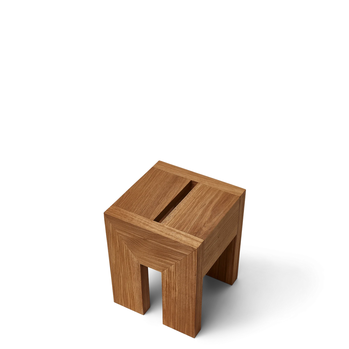 Monolith Side Table, Oak — source: formandrefine.com