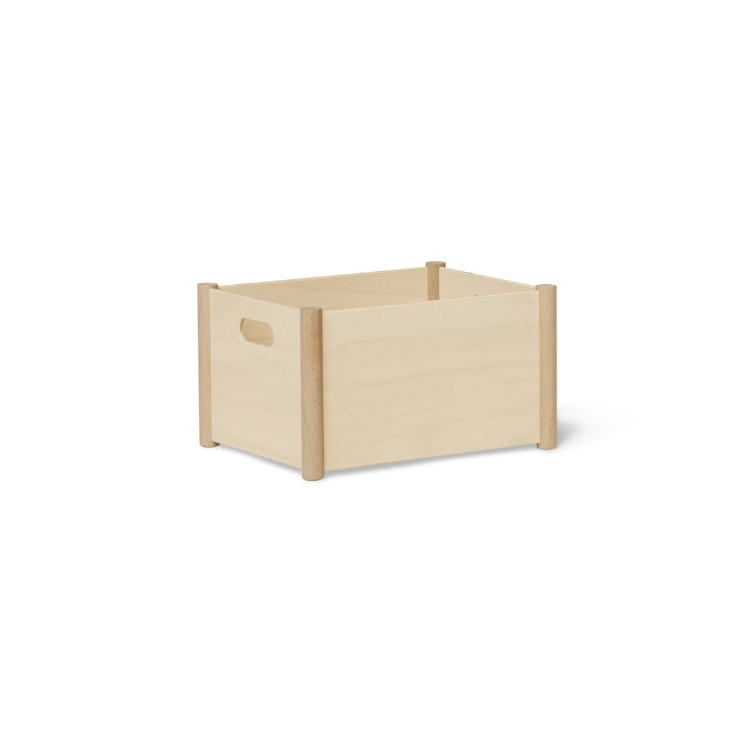 Pillar Storage Box, Medium Beech — source: formandrefine.com
