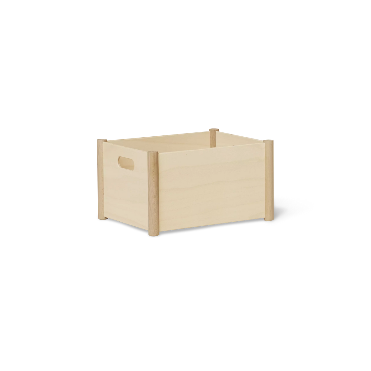 Pillar Storage Box, Medium Beech — source: formandrefine.com