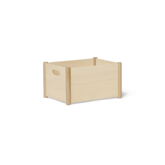 Pillar Storage Box, Medium Beech — source: formandrefine.com