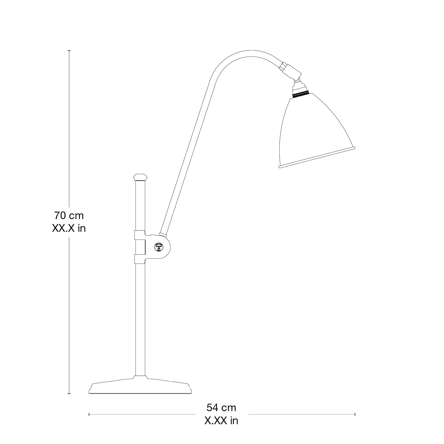 Bestlite BL1 Table Lamp — 2DFV 4323254 Front View - BL1 Table Lamp - Ø16