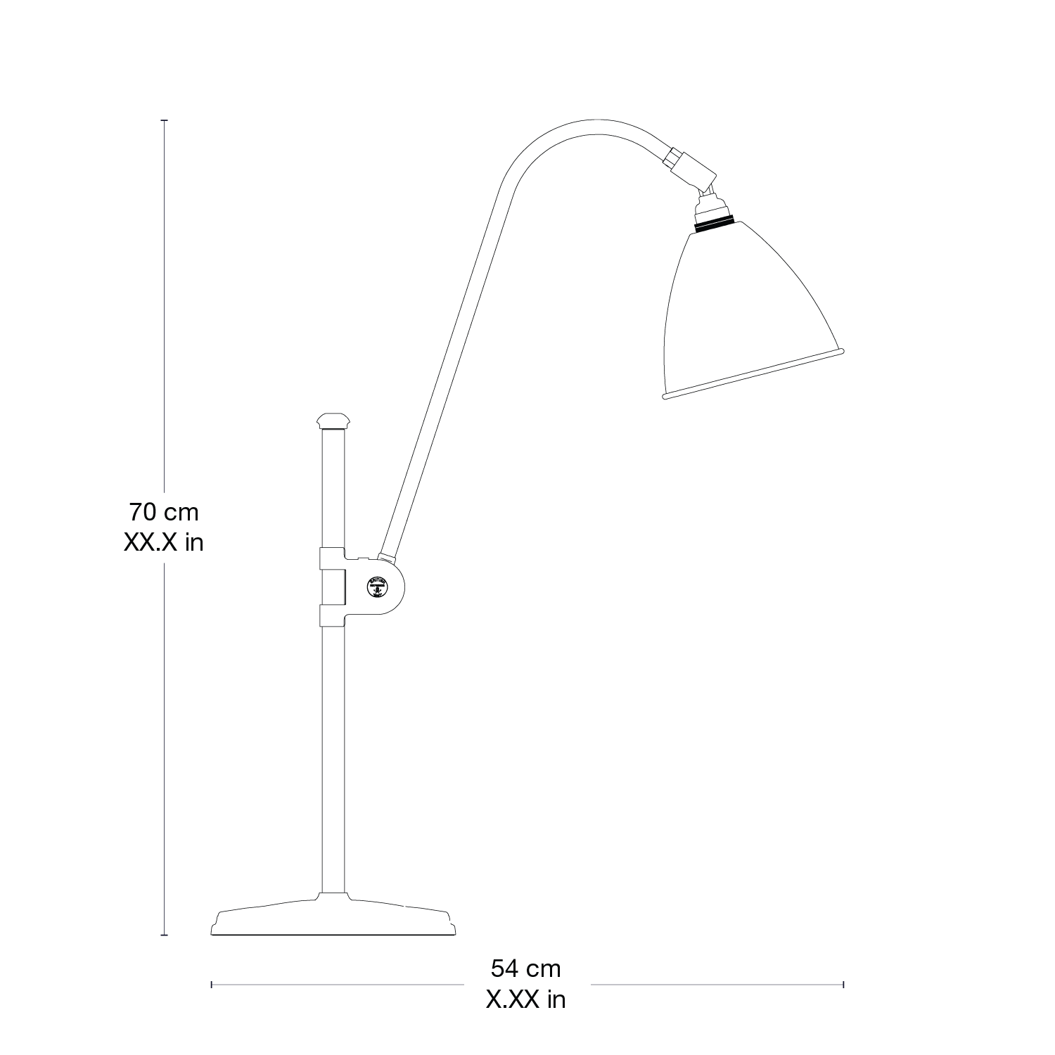 Bestlite BL1 Table Lamp — 2DFV 4323254 Front View - BL1 Table Lamp - Ø16