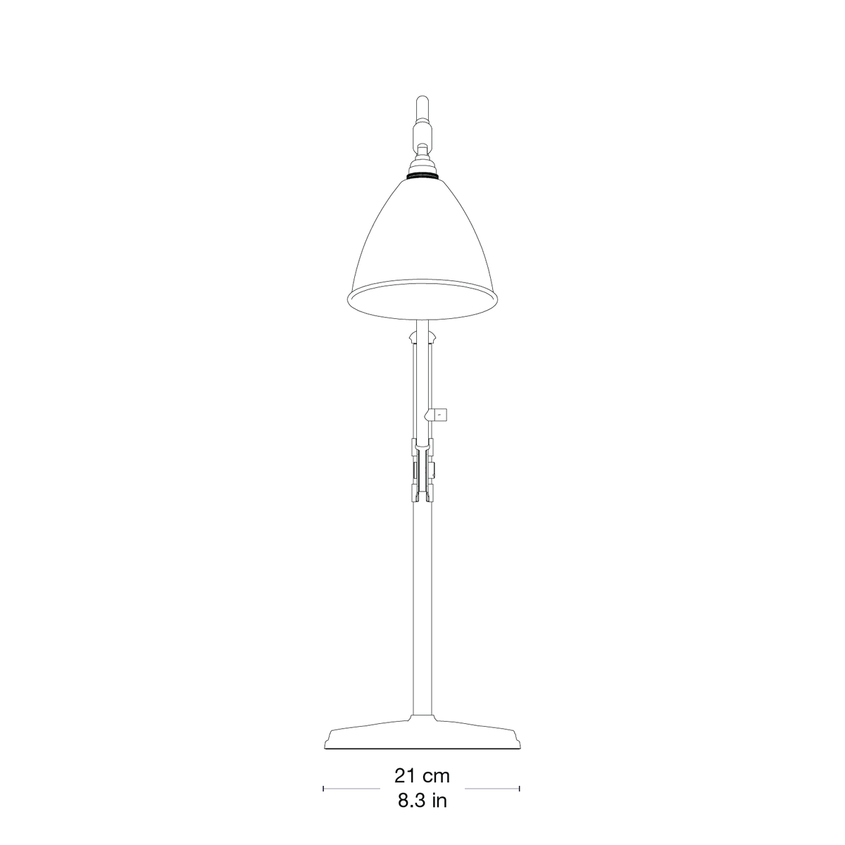 Bestlite BL1 Table Lamp — 2DSV 4323258 Side View - BL1 Table Lamp - Ø16