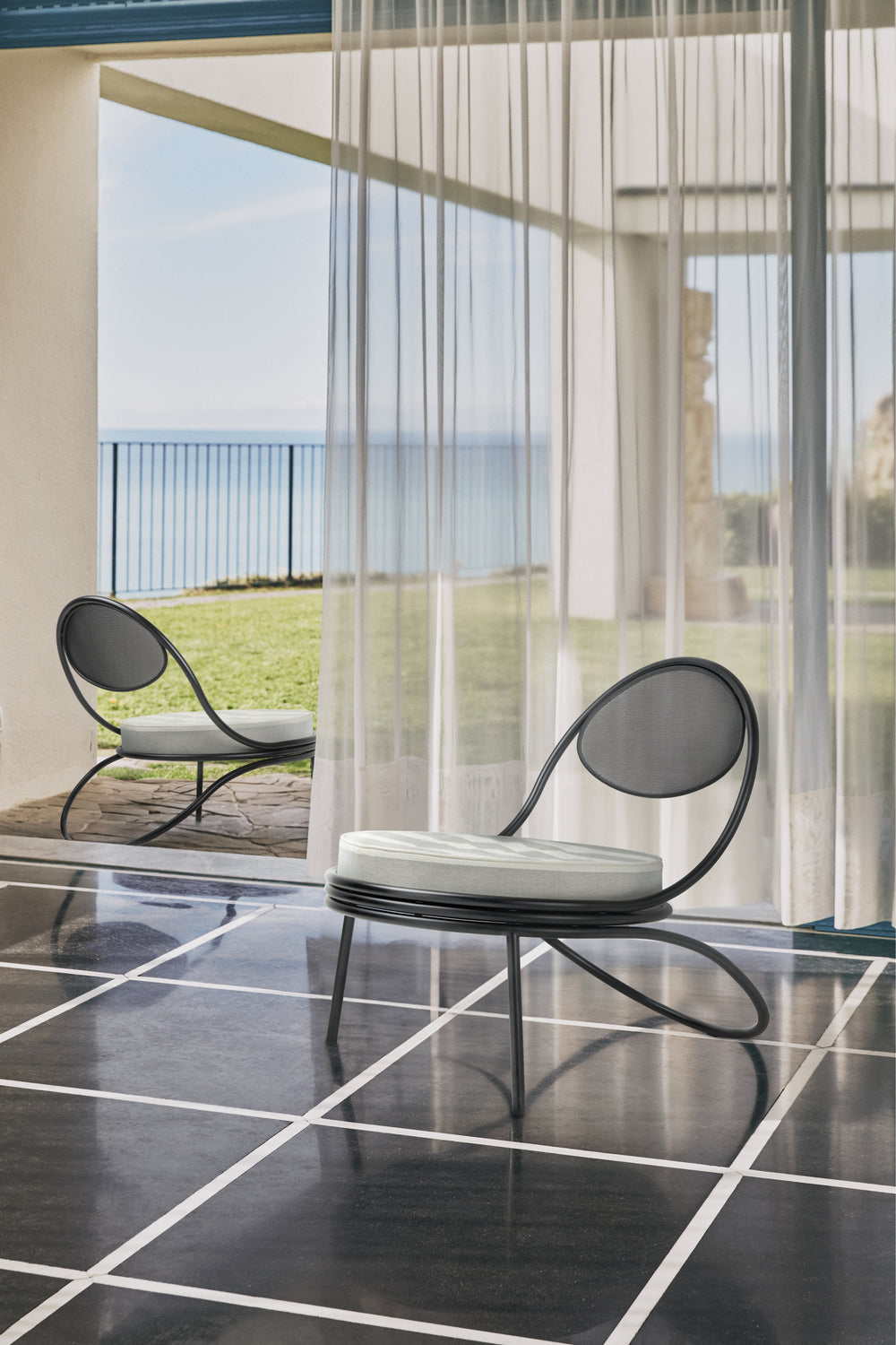 Copacabana Outdoor Lounge Chair by GUBI — Lifestyle Images 3 of 7