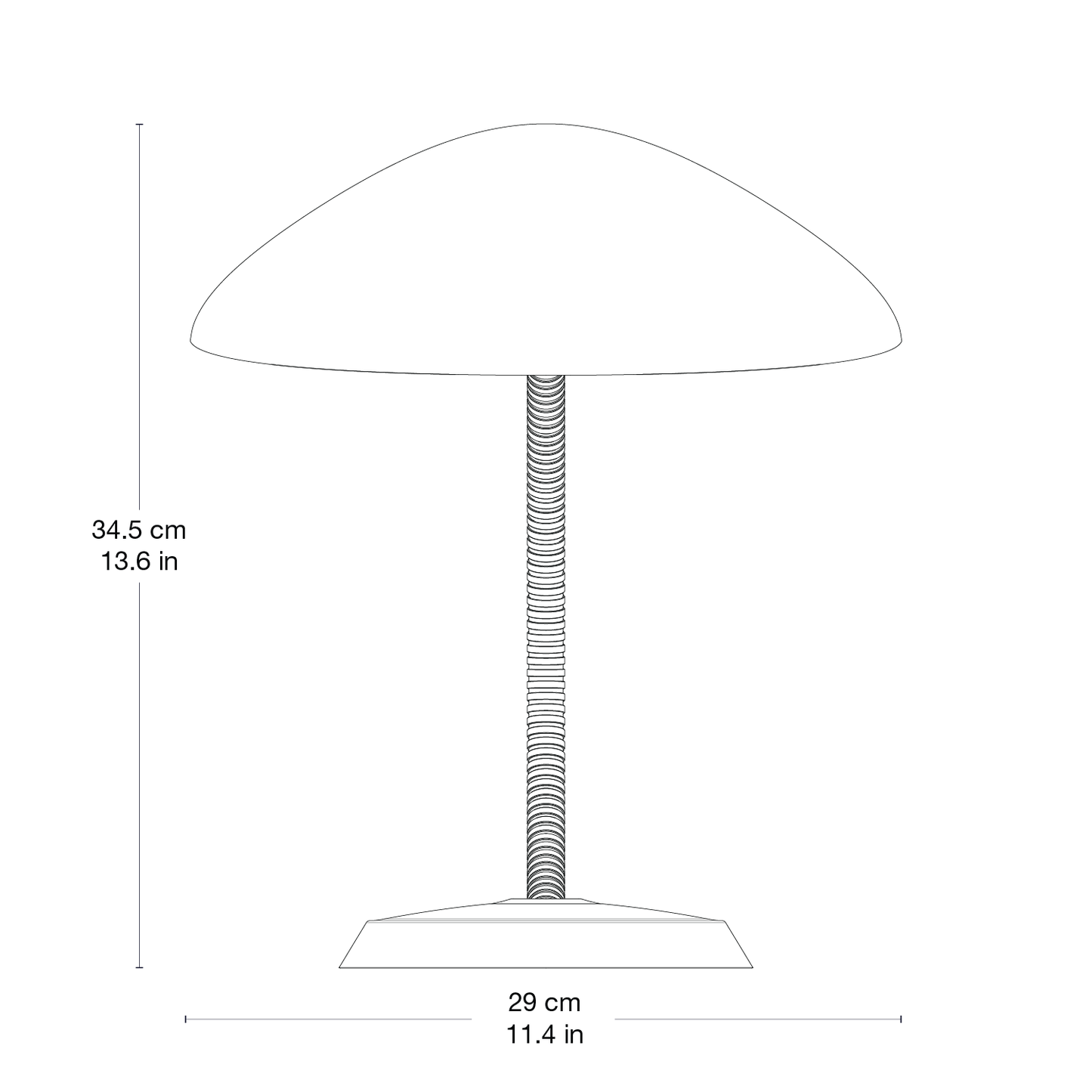 Cobra Table Lamp — 2DFV 4443427 Front View - Cobra Floor Lamp