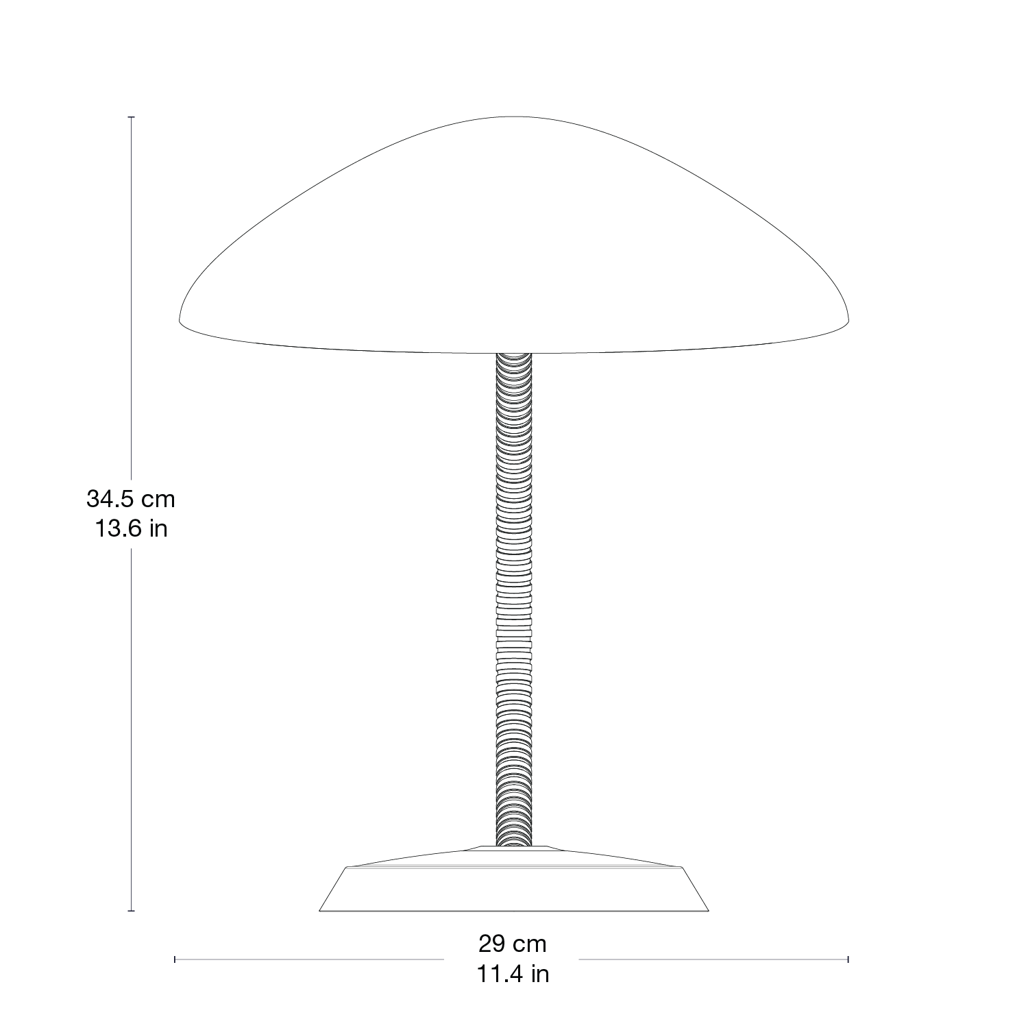 Cobra Table Lamp — 2DFV 4443427 Front View - Cobra Floor Lamp