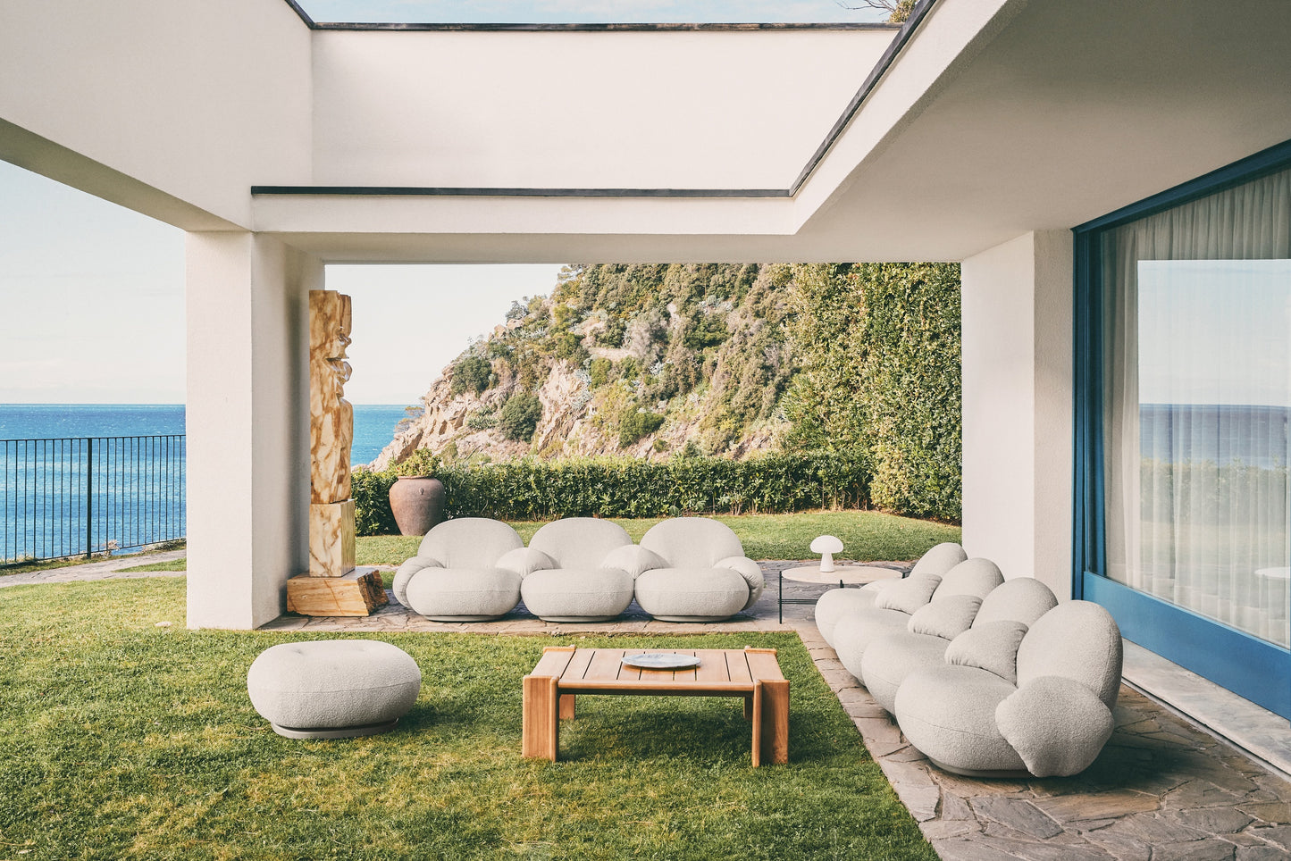 Pacha Outdoor Ottoman, Swivel by GUBI — Lifestyle Images 4 of 7