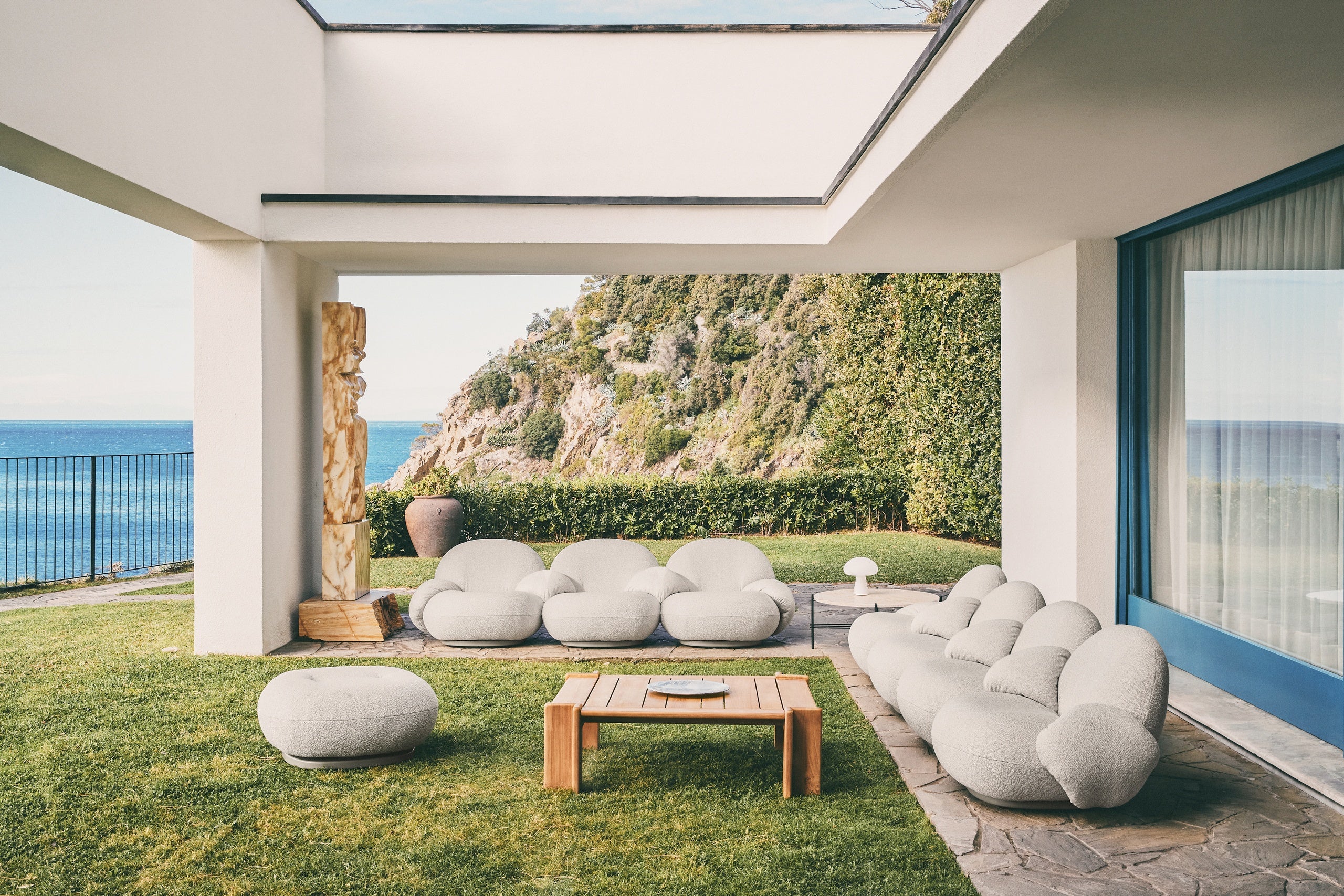Pacha Outdoor Ottoman, Swivel by GUBI — Lifestyle Images 4 of 7