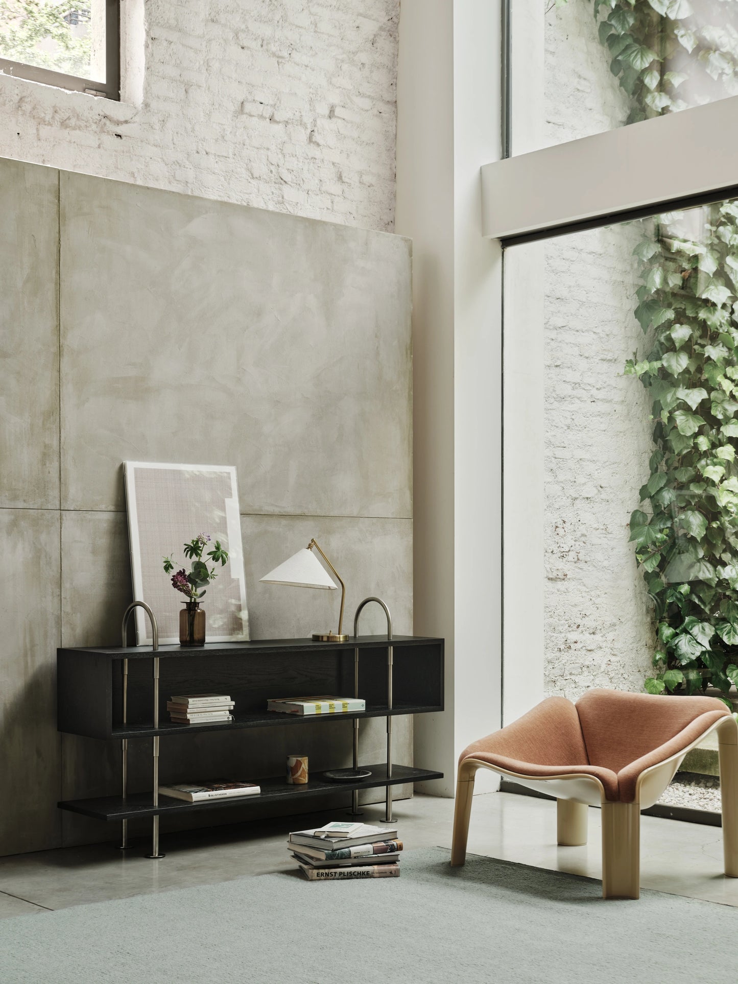 GUBI Gräshoppa Table Lamp, Fabric Shade by Greta M. Grossman and Pierre Paulin and Toko Among Friends - official product view