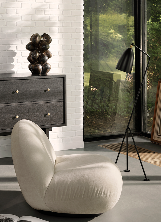 Gräshoppa Floor Lamp — L Grashoppa-Floor-Lamp Black-Semi-Matt