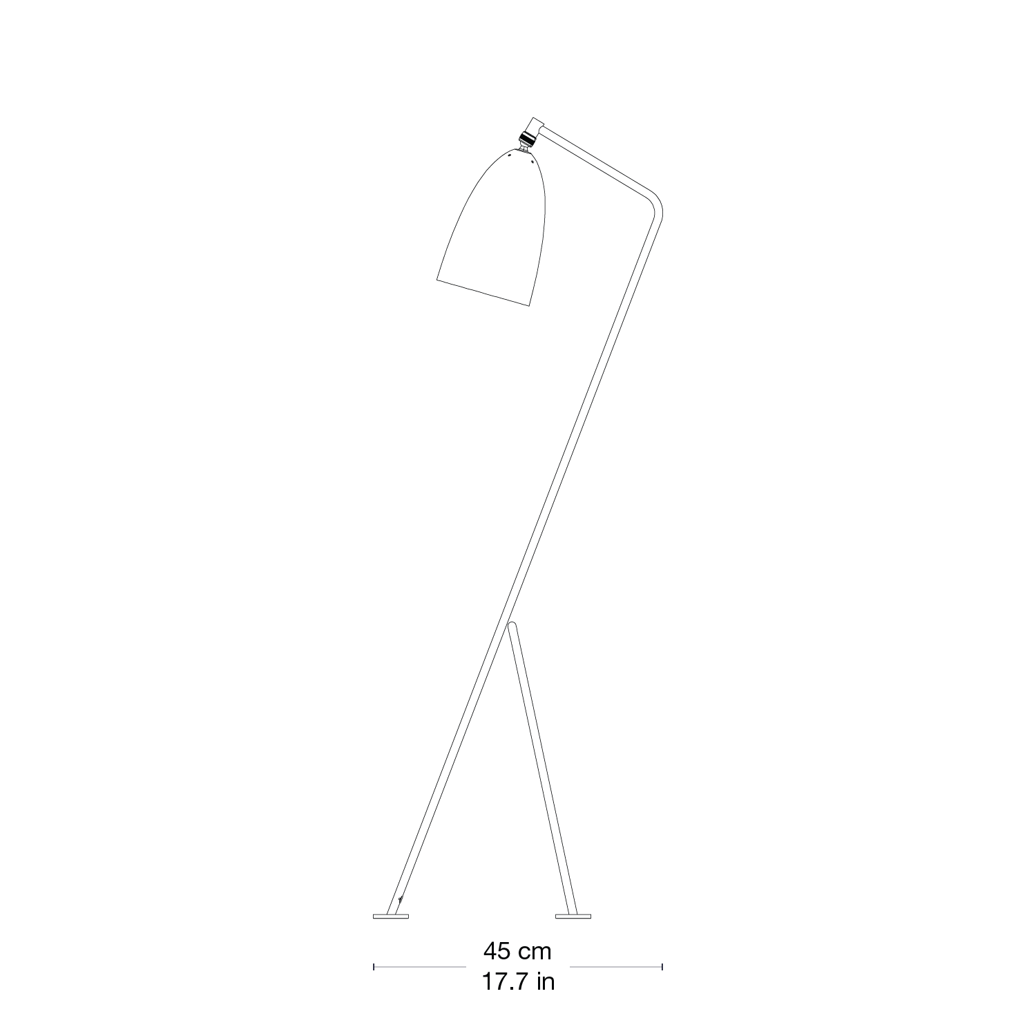 Gräshoppa Floor Lamp — 2DSV 4276296 Side View - Grashoppa Floor Lamp