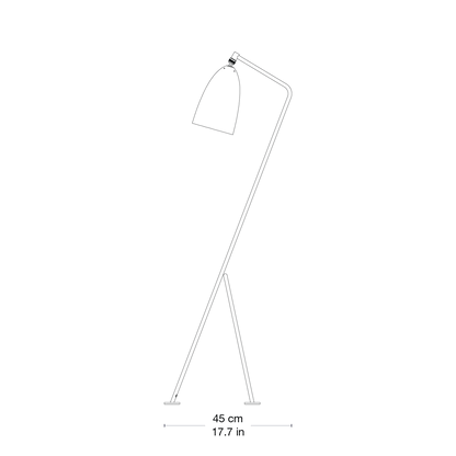 Gräshoppa Floor Lamp — 2DSV 4276296 Side View - Grashoppa Floor Lamp