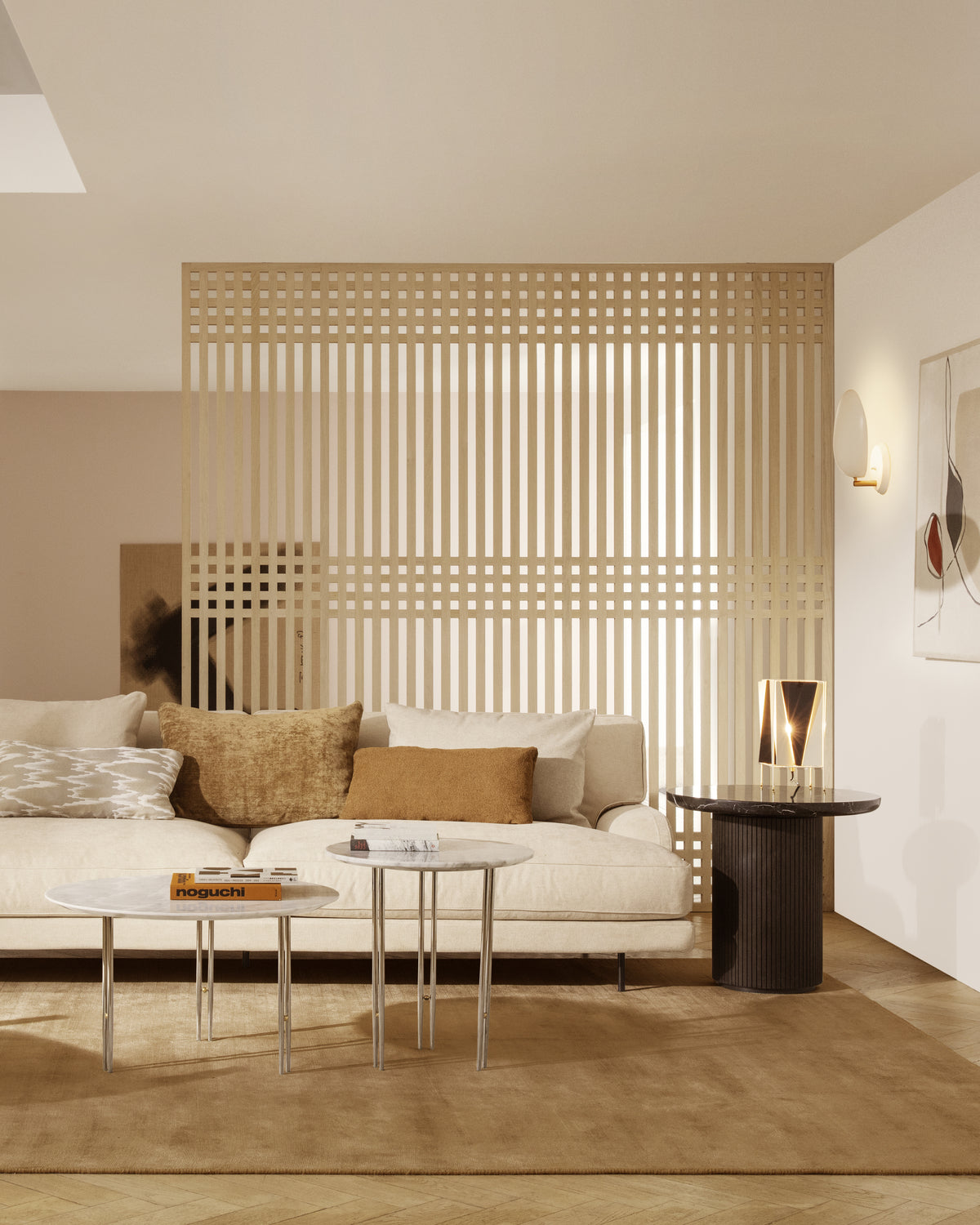 B-4 Table Lamp by GUBI shown in an interior setting
