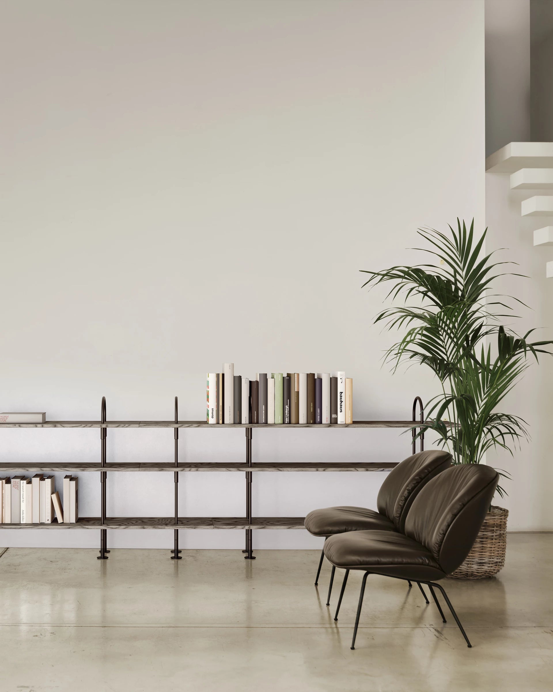 Beetle Soft Bar Chair by GUBI shown in an interior setting, view 2