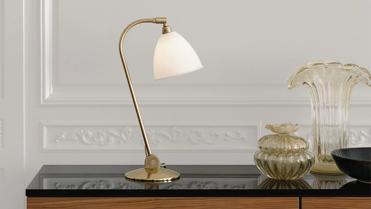 BL2 Table Lamp by GUBI shown in an interior setting