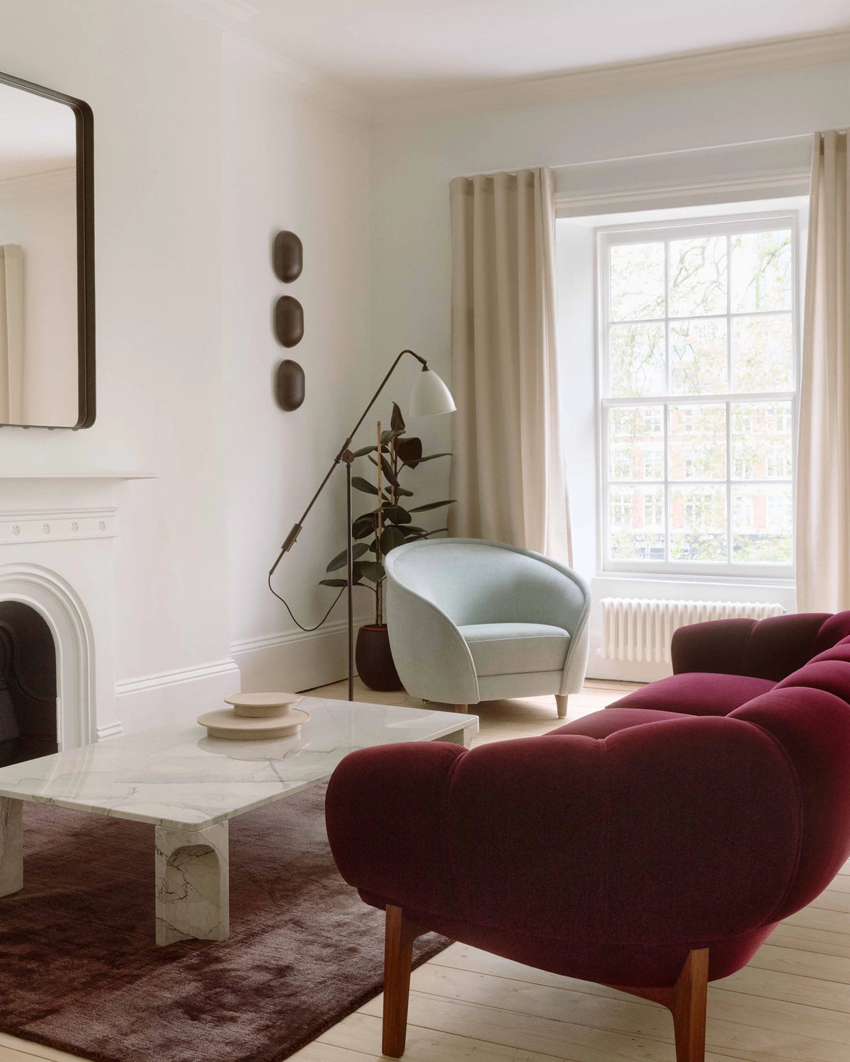 BL4 Floor Lamp by GUBI shown in an interior setting