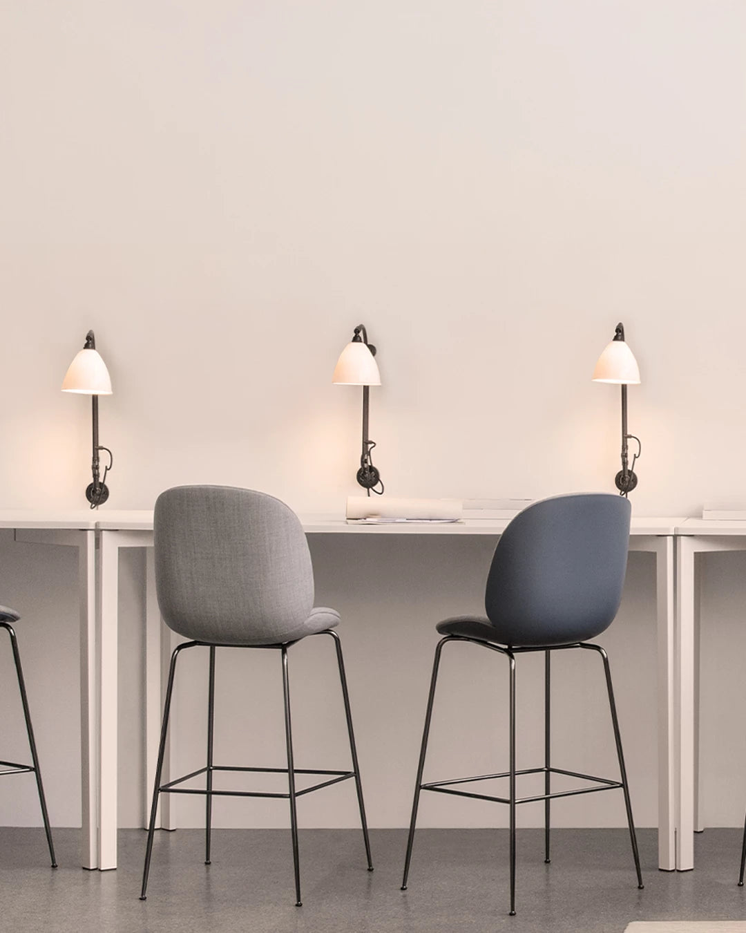BL6 Wall Lamp by GUBI shown in an interior setting, view 2