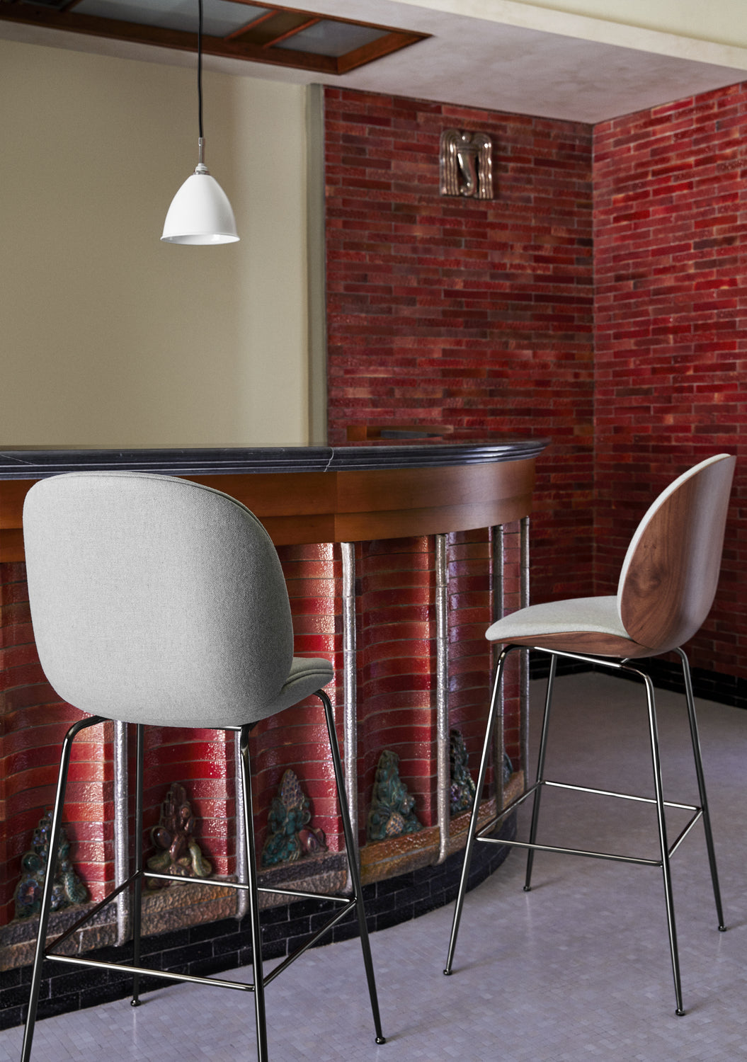 BL9 Pendant by GUBI shown in an interior setting