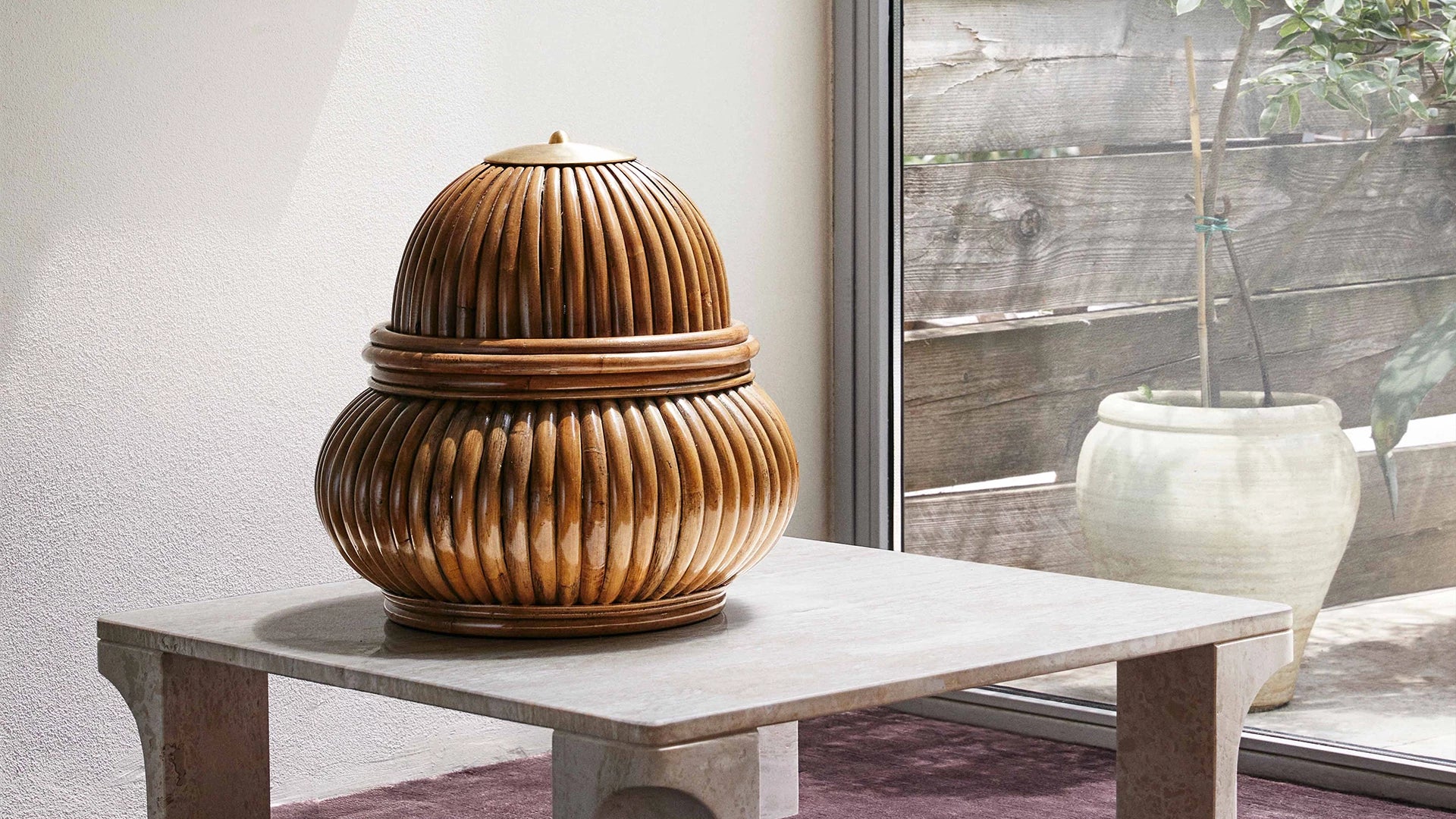 Bohemian 72 Floor Lamp by GUBI shown in an interior setting, view 1