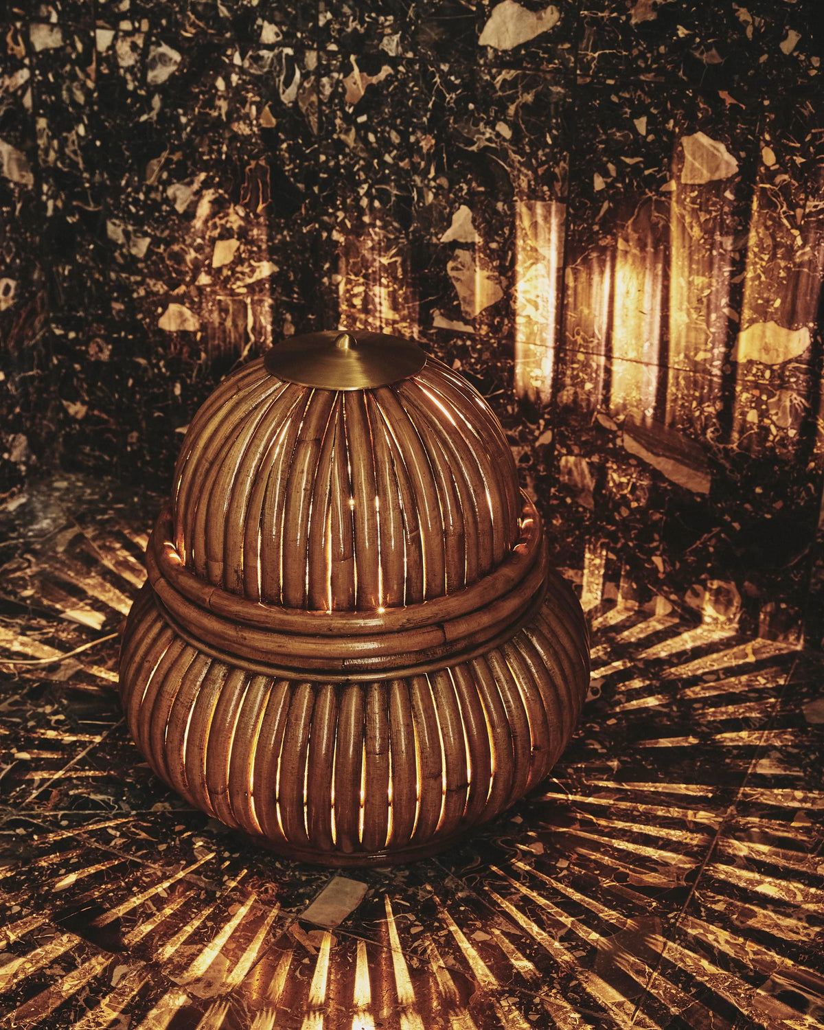 Bohemian 72 Floor Lamp by GUBI shown in an interior setting, view 3