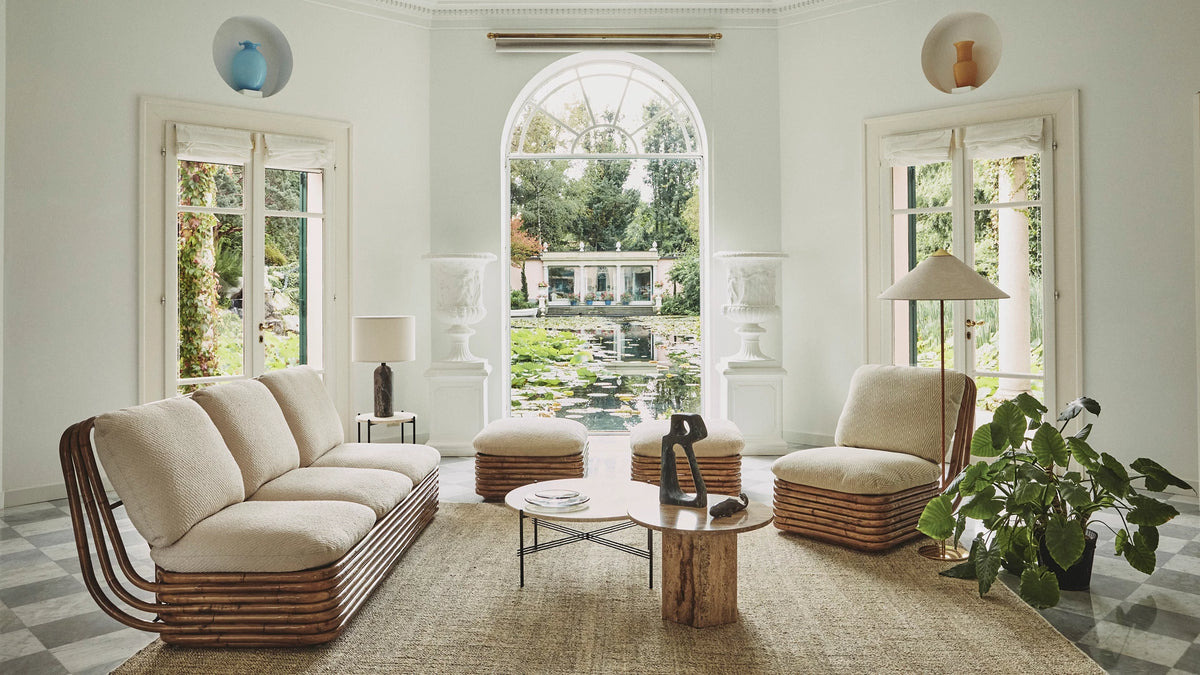 Bohemian 72 Lounge Chair by GUBI shown in an interior setting, view 1