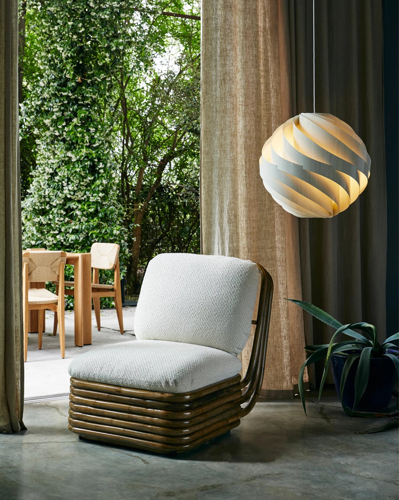 Bohemian 72 Lounge Chair by GUBI shown in an interior setting, view 2