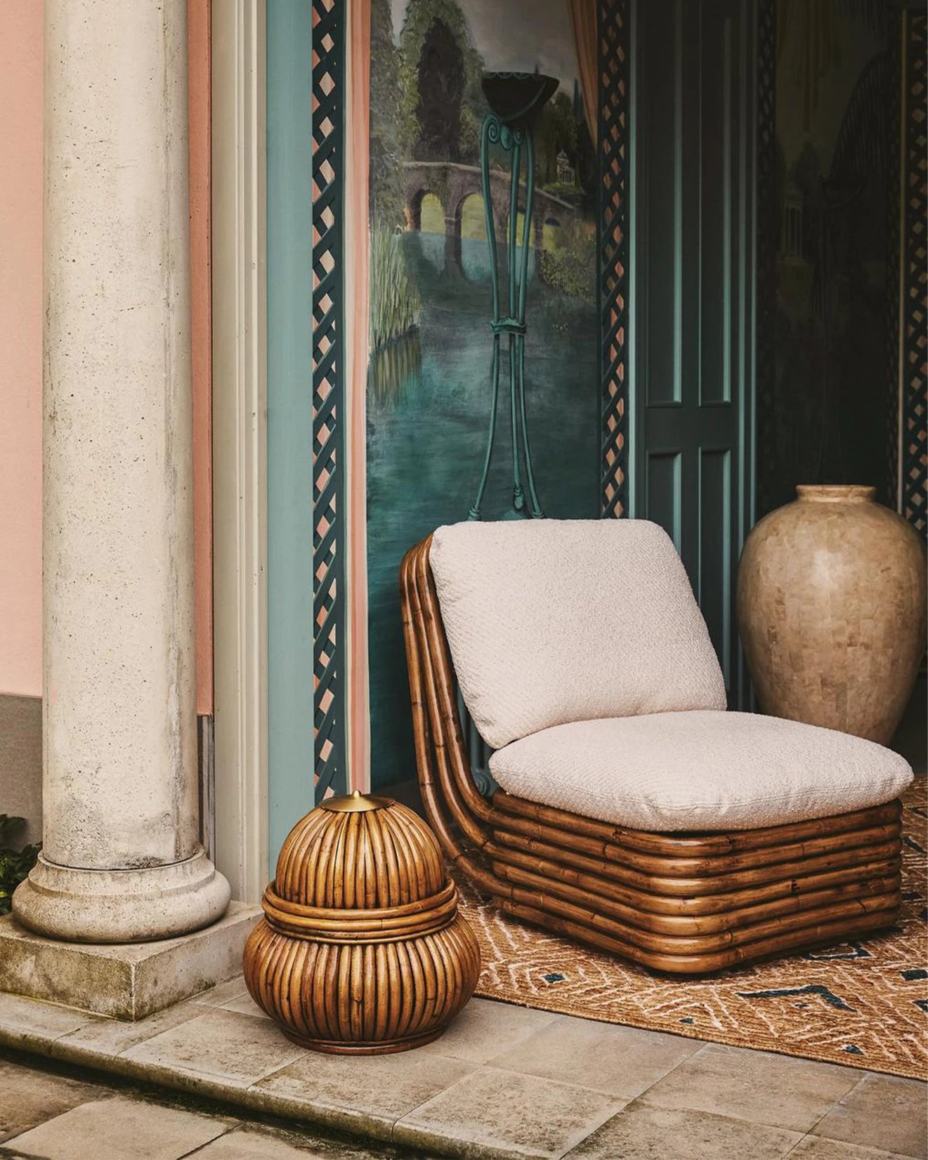 Bohemian 72 Lounge Chair by GUBI shown in an interior setting, view 3