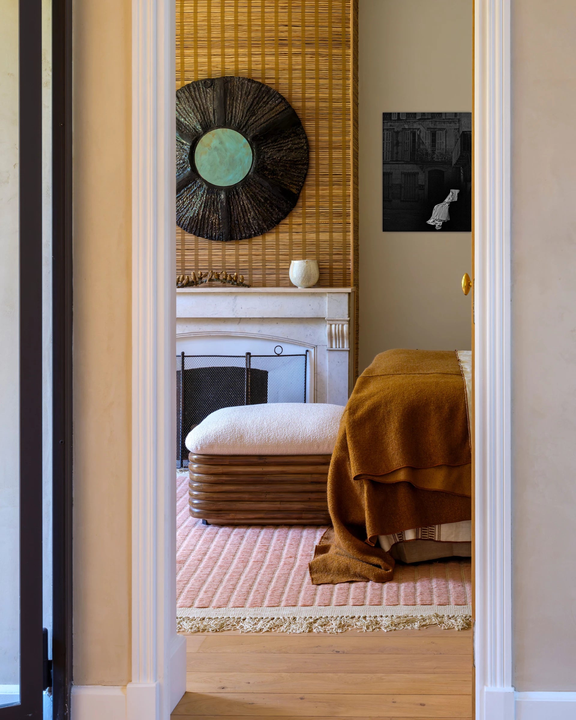 Bohemian 72 Ottoman by GUBI shown in an interior setting, view 3