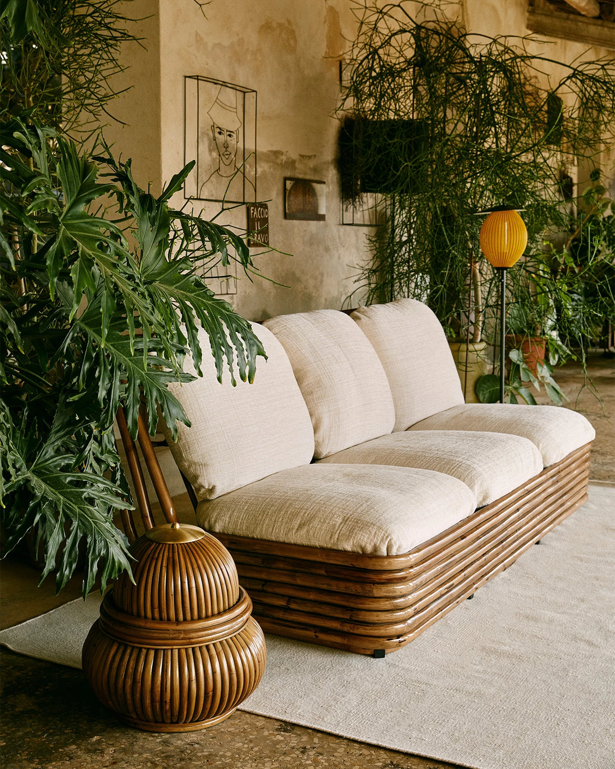 Bohemian 72 Sofa by GUBI shown in an interior setting, view 4