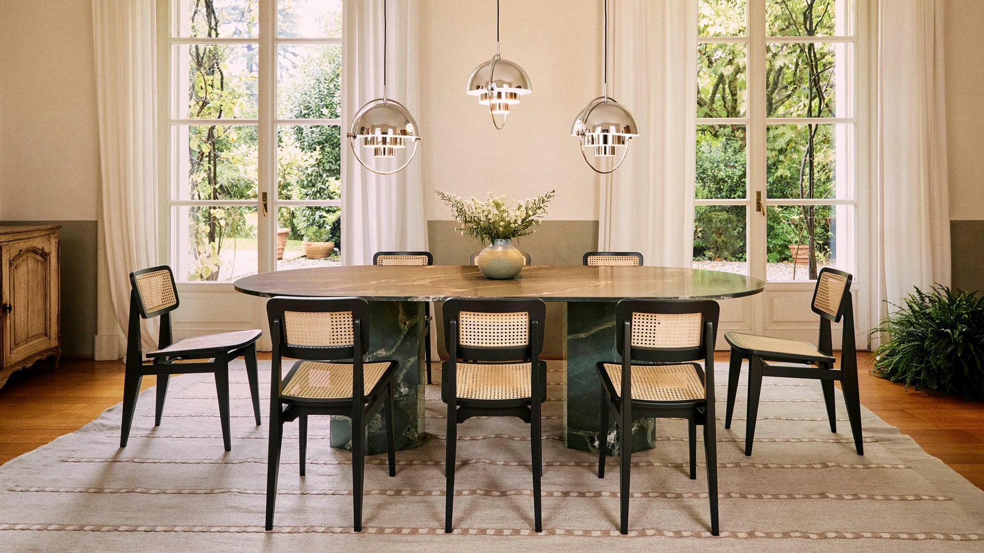 C-Chair Dining Chair by GUBI shown in an interior setting, view 1