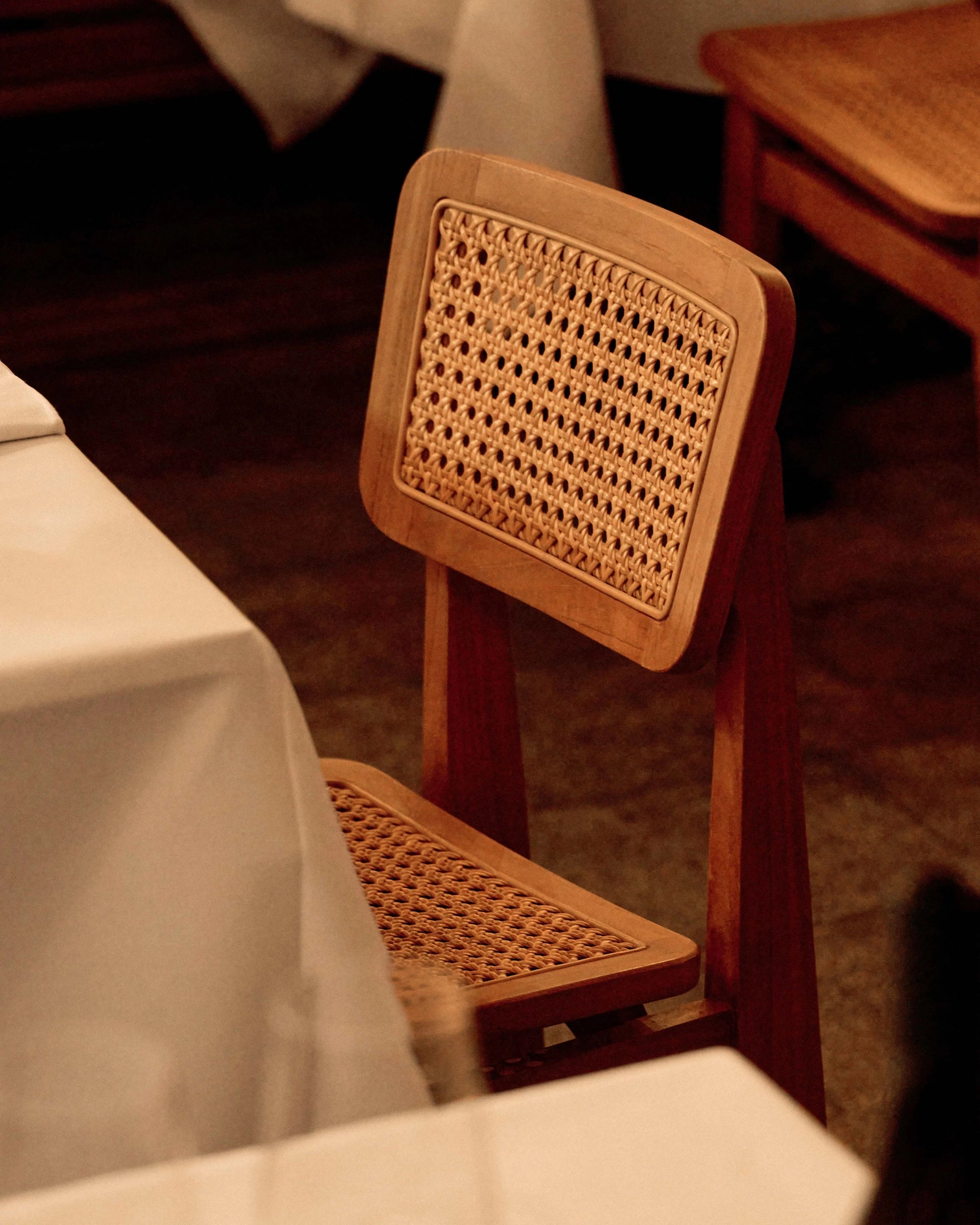 C-Chair Outdoor Dining Chair by GUBI shown in an interior setting, view 2