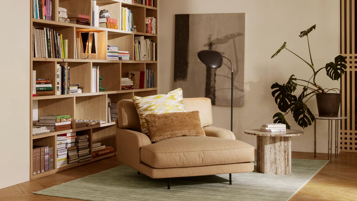 Cobra Floor Lamp by GUBI shown in an interior setting