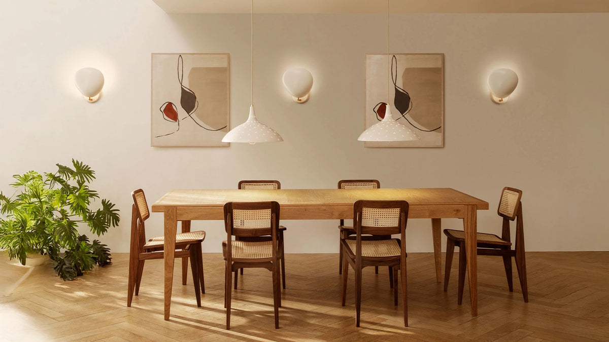 Cobra Wall Lamp by GUBI shown in an interior setting