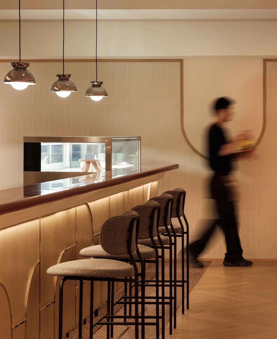 Coco Bar Chair by GUBI shown in an interior setting, view 3
