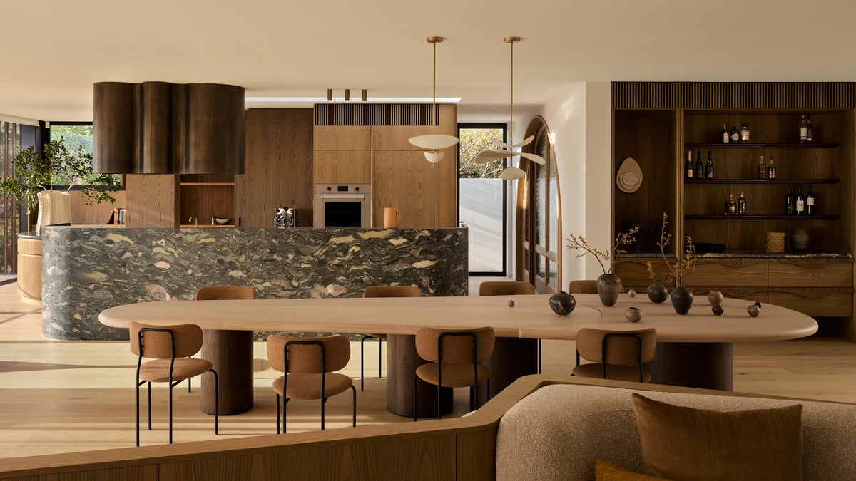 Coco Dining Chair by GUBI shown in an interior setting
