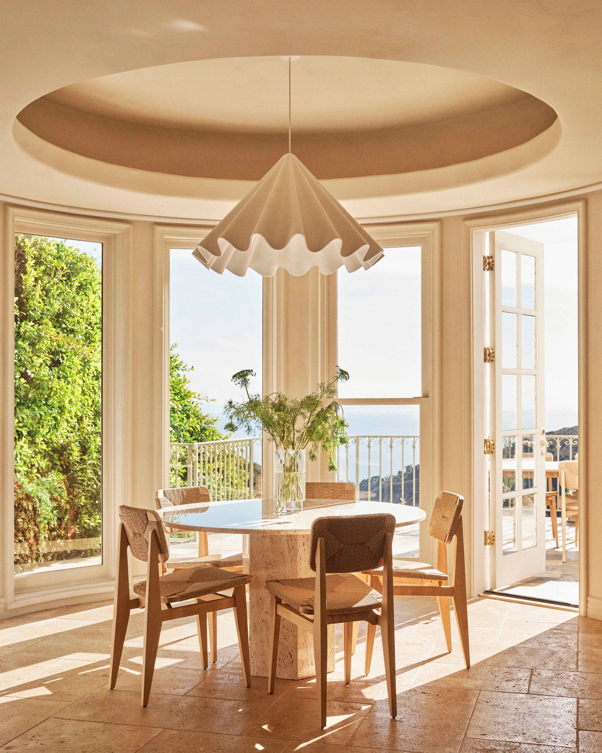 Epic Dining Table, Round by GUBI shown in an interior setting, view 3