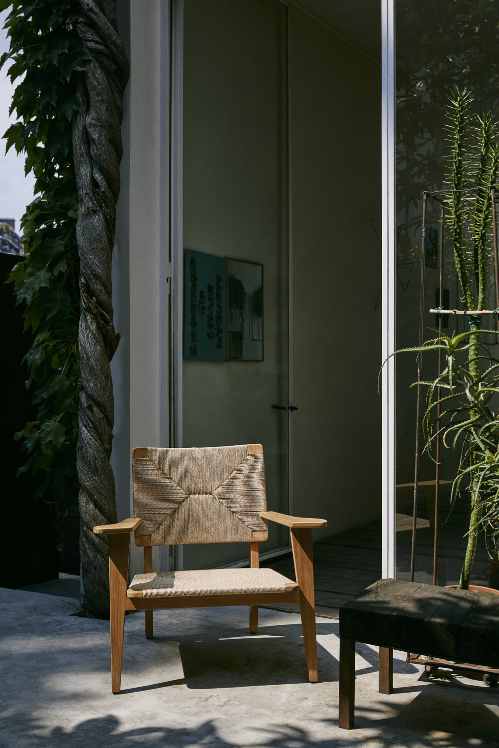 F-Chair Lounge Chair by GUBI shown in an interior setting