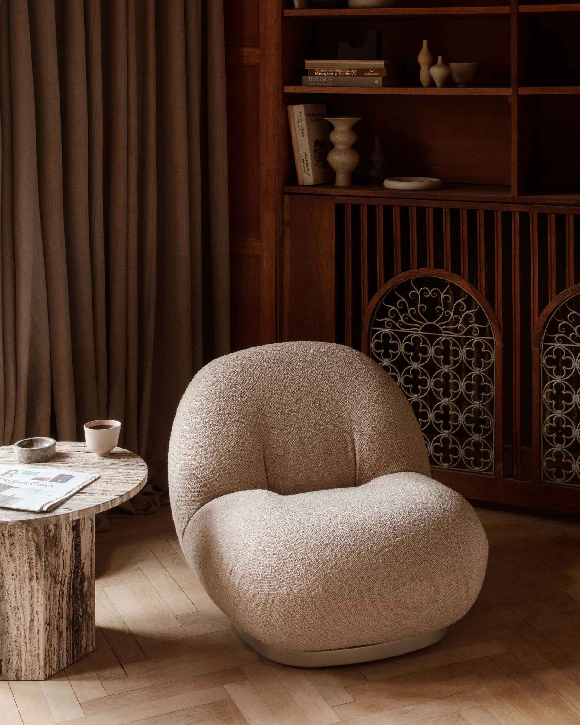 F300 Lounge Chair by GUBI shown in an interior setting, view 4